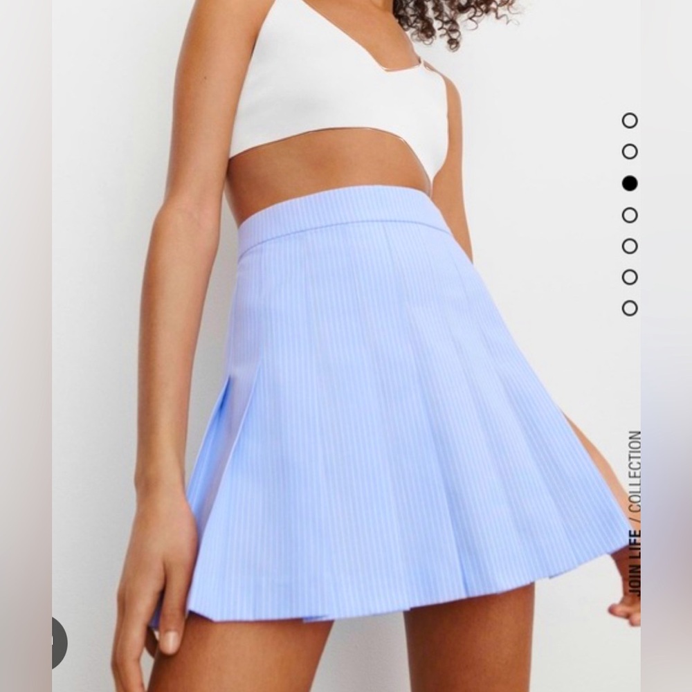 Zara tennis pleated mini skirt size Xs